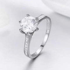 Shiny zircon Ring - 925 sterling silver - Rings