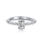 Simple zircon 925 sterling silver ring - Rings