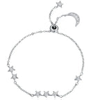 Stars 925 Silver Bracelet - Transparent - Bracelets