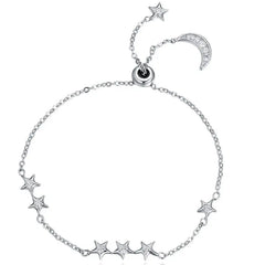 Stars 925 Silver Bracelet - Transparent - Bracelets