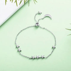 Stars 925 Silver Bracelet - Transparent - Bracelets