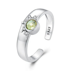 Sun ring - 925 sterling silver - Yellow - Rings