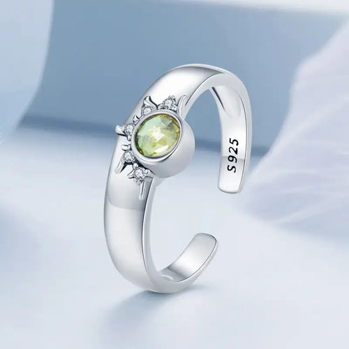 Sun ring - 925 sterling silver - Yellow - Rings