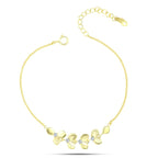 Tree leaves Zircon Bracelet - fathyibrahim