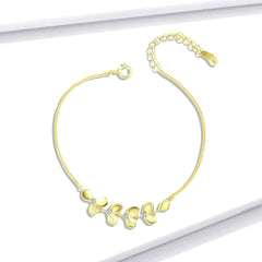 Tree leaves Zircon Bracelet - fathyibrahim
