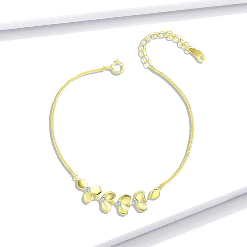 Tree leaves Zircon Bracelet - fathyibrahim