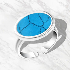 Turquoise 925 Silver Ring - Turquoise - Rings
