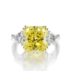 Yellow Chic Ice Crushed 925 Silver Ring - Rings