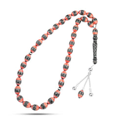 Yusr Rosary inlaid with Natural Fitran ,33 Beads - fathyibrahim