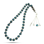 Yusr Rosary inlaid with silver & Fitran ,33 Beads - fathyibrahim