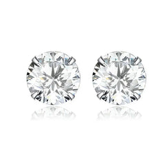 Zircon 925 Silver Earrings - Transparent