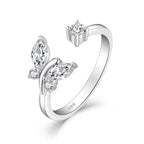 Silver 925 Butterfly Zircon Ring