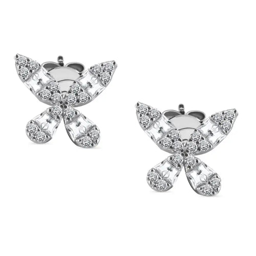 Zircon Butterfly 925 Silver Set - Sets