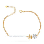 Zircon Flower 925 Silver Bracelet - fathyibrahim