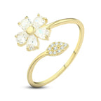 Zircon Rose 925 Silver Ring - fathyibrahim