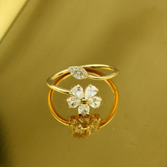 Zircon Rose 925 Silver Ring - fathyibrahim