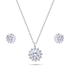 Zircon Sun 925 Sterling Silver Set - fathyibrahim