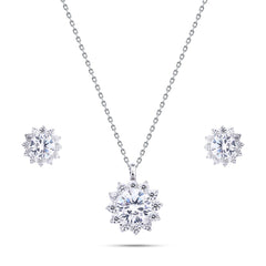 Zircon Sun 925 Sterling Silver Set - fathyibrahim