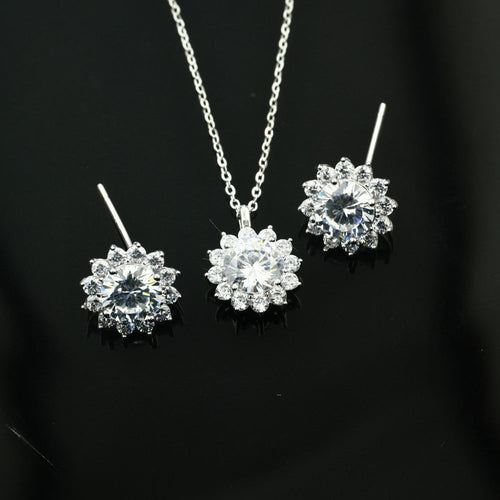 Zircon Sun 925 Sterling Silver Set - fathyibrahim