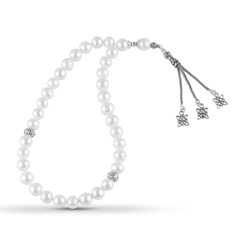 Luxury pearl rosary set in 925 Turkish silver