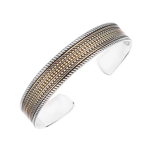 925 Egyptian Silver Bangle for Women with Arabic Design