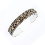 925 Egyptian Silver Bangle for Women with Arabic Design - Bangels