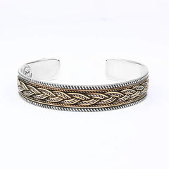 925 Egyptian Silver Bangle for Women with Arabic Design - Bangels