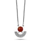 925 Egyptian Silver Necklace For Women - Brown - NECKLACES
