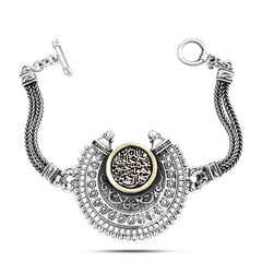 925 Egyptian Women Silver Bracelet - Multi Color - Bracelets