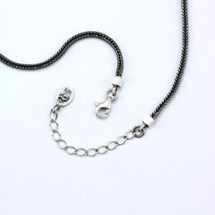 925 Silver Arabic Necklace Crowned with Pearl Stones - White