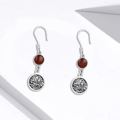 925 Silver Earring With Turquoise Stone - fathyibrahim