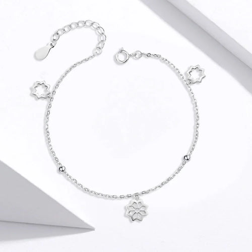925 sterling silver flower bracelet - fathyibrahim