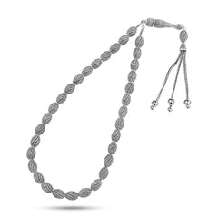 999 Silver Rosary Turkish White 33 Beads - Rosary