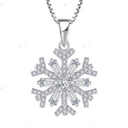 Necklace 925 Sterling Silver With a snowflake design