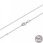 Adjustable Chain - 925 Sterling Silver - White - NECKLACES