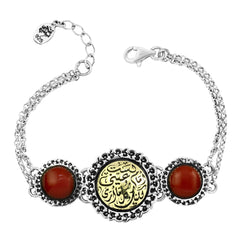 Arabic Style Bracelet with "You are not in front of my eyes, but you are all I see." - fathyibrahim