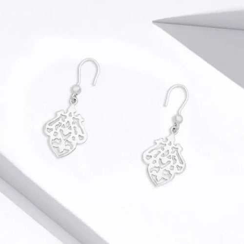 Arabic Style Hook Earrings - 925 sterling silver - Earrings