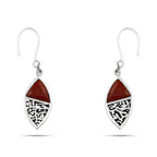 Arabic Style with Agate Stone Earring - Brown - Earrings