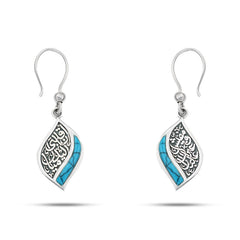Arabic Style with Turquoise Stone Earring - fathyibrahim