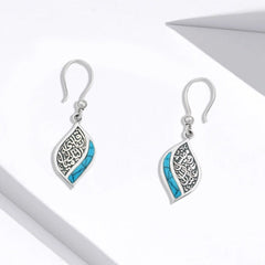 Arabic Style with Turquoise Stone Earring - fathyibrahim