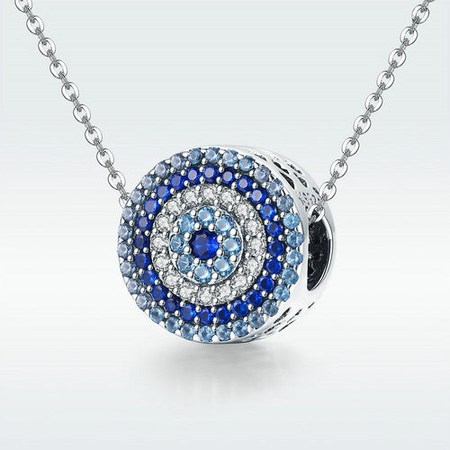 Blue Eye 925 Silver Charm - fathyibrahim