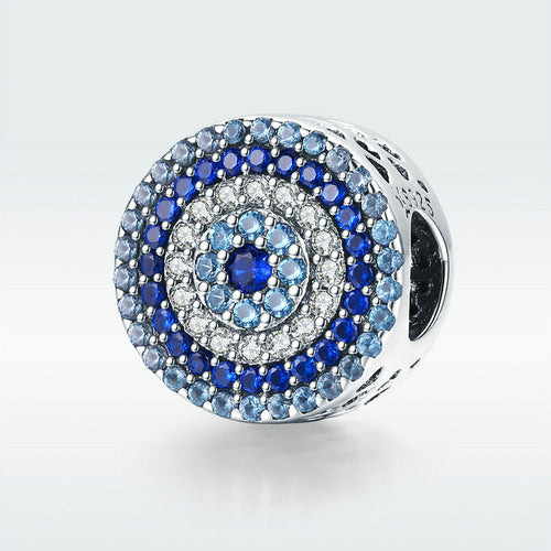 Blue Eye 925 Silver Charm - fathyibrahim