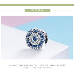 Blue Eye 925 Silver Charm - fathyibrahim
