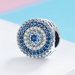 Blue Eye 925 Silver Charm - fathyibrahim