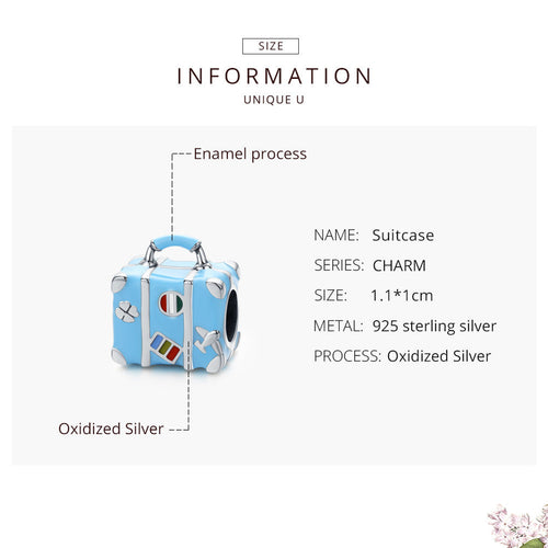 blue-suitcase-925-silver-charm - fathyibrahim