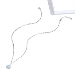 Blue Sun 925 Silver Necklace - Multi Color