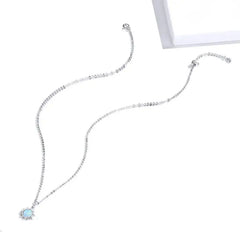Blue Sun 925 Silver Necklace - Multi Color