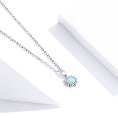 Blue Sun 925 Silver Necklace - Multi Color