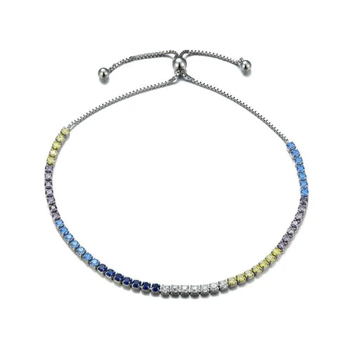 Bracelet Colored tennis 925 Silver