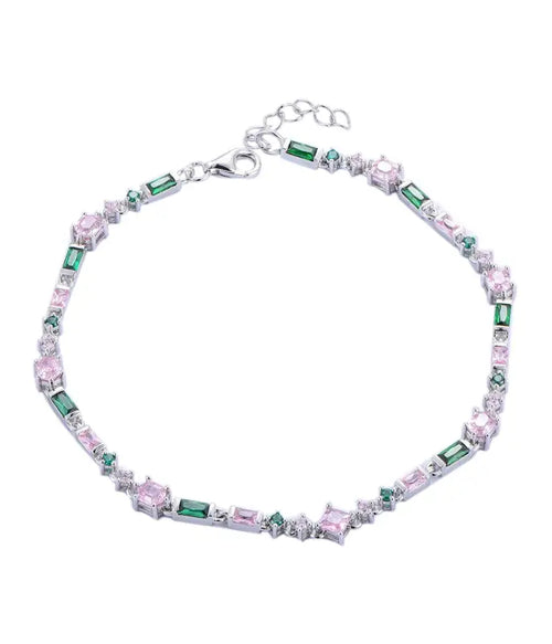 Bracelet With A Design Of Colorful Shapes 925 Silver - Multi Color - Bracelets
